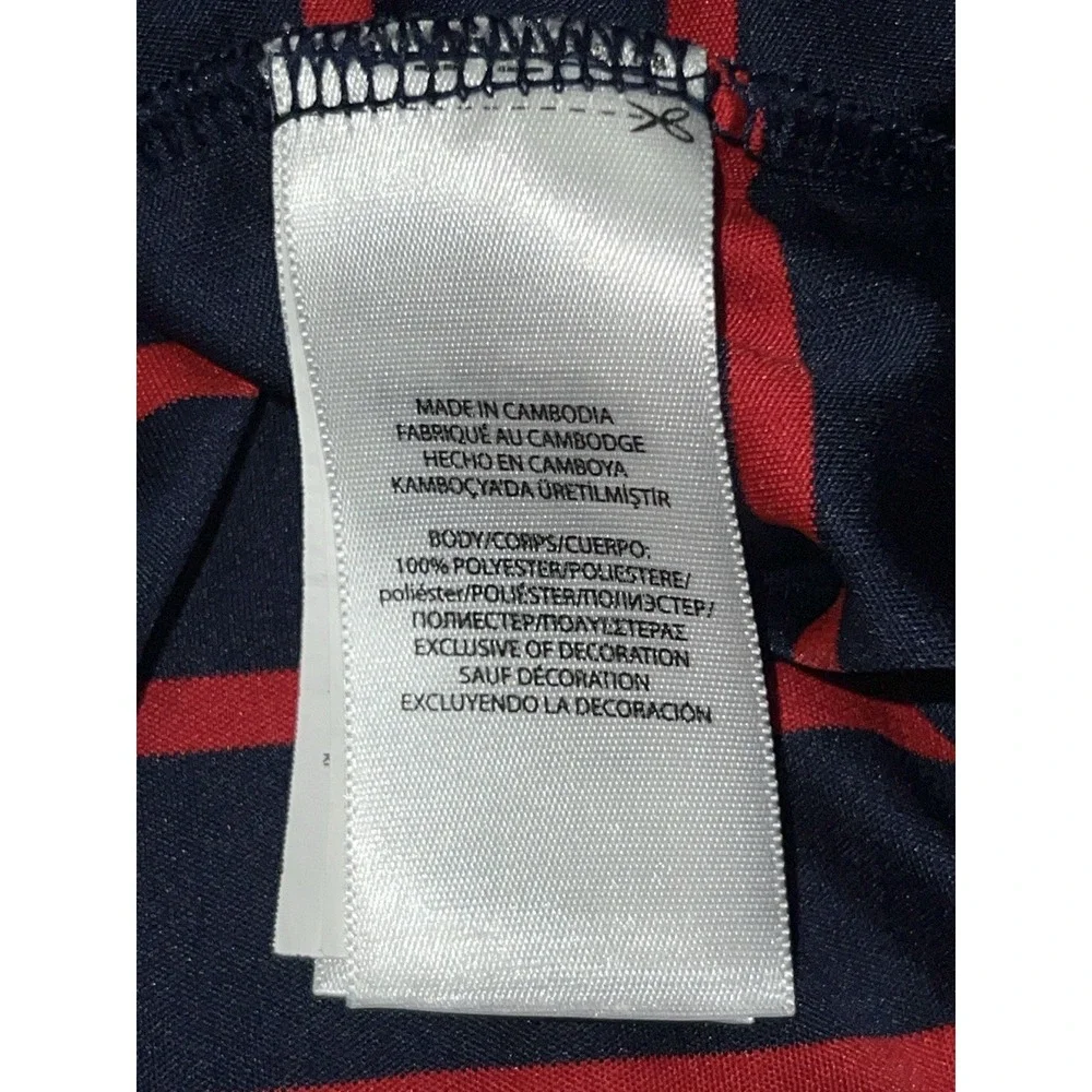 Polo Golf Ralph Lauren Mens XL Red Blue Striped Polo Shinning Rock Logo Preppy